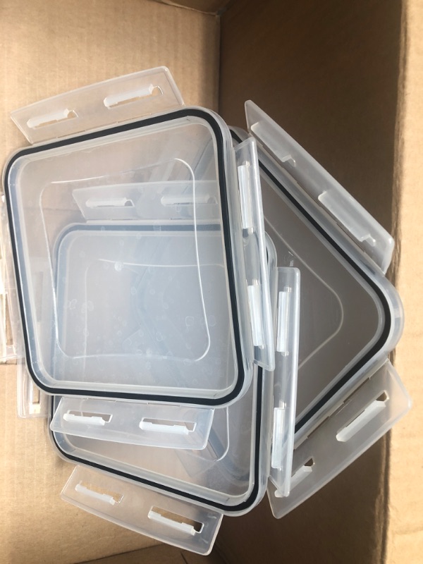 Photo 4 of 3 plastic containers with lids