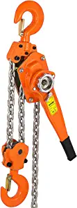 Photo 6 of  Lever Chain Hoist 1.5 10 FT Chain Come Along with Heavy Duty Hooks Ratchet Lever Chain Block Hoist Lift Puller Comealong