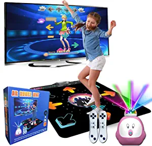 Photo 3 of Dance Mat for Kids and Adults, Musical Electronic Dance Step Pad with 100+ Games, 200+Songs, HD Camera, HDMI, 2 Motion Sensor Controllers, MTV & Cartoon Modes, Toy Gift for Girls& Boys age 3+