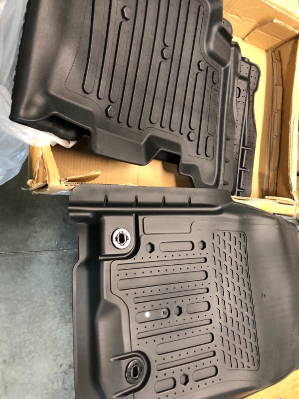 Photo 1 of Kiwi Master Floor Mats Compatible for 2013-2023 Toyota 4Runner, 2014-2023 Lexus GX460 Accessories All Weather Mat Front Rear 2 Row Seat TPE Slush Liner Black Floor Mats for 4Runner