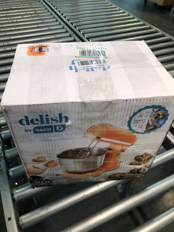 Photo 1 of Delish by DASH Compact Stand Mixer, 3.5 Quart with Beaters & Dough Hooks Included - Orange