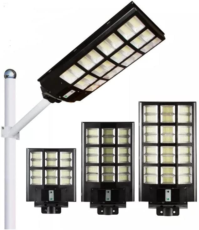 Photo 1 of Solar Lights Street Lights Outdoor, Parking Lot Light Commercial Dusk to Dawn Led Street Light Solar Powered with Motion Sensor for Basketball Court, Road, Playground (1200, Volts) (1200, Volts)