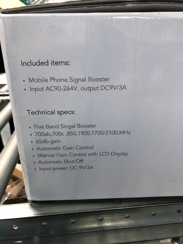 Photo 10 of Cell Phone Signal Booster for Home and Office Up to 5000Sq Ft,FCC Approved on Band 2/4/5/12/13/17/25 Boost 5G 4G LTE Signal for Verizon AT&T T-Mobile and All U.S. Carriers Cell Phone Booster