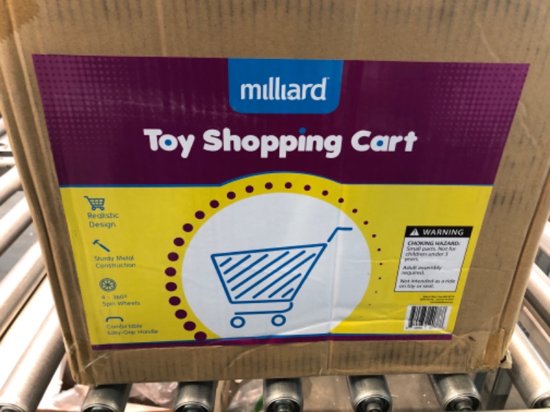 Photo 3 of Milliard Toy Shopping Cart for Kids, Toddler Shopping Cart Toy