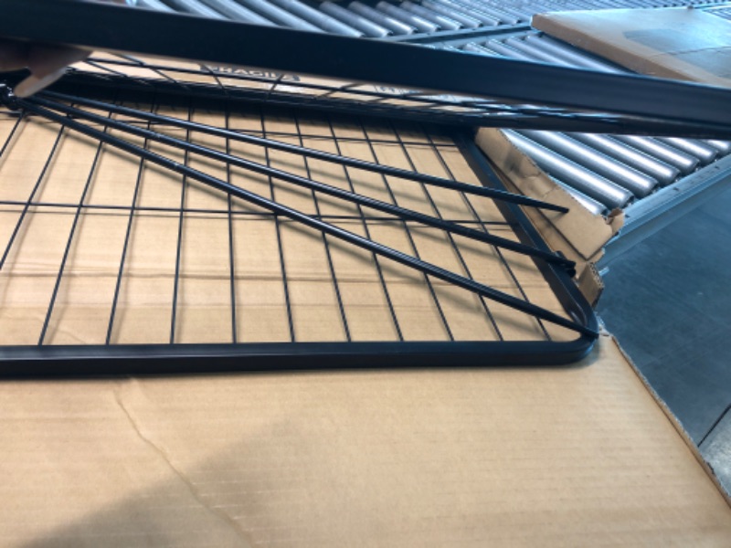 Photo 1 of FXW Dog Pen Panels, 2 Panels 24 Inch Height Dog Fence with 3 Rods Heavy-Duty Small Dog Playpen Pet Playpen RV Dog Fence Accessories for Camping, Yard, Patio, House Rollick Black 24"H 02 Panels