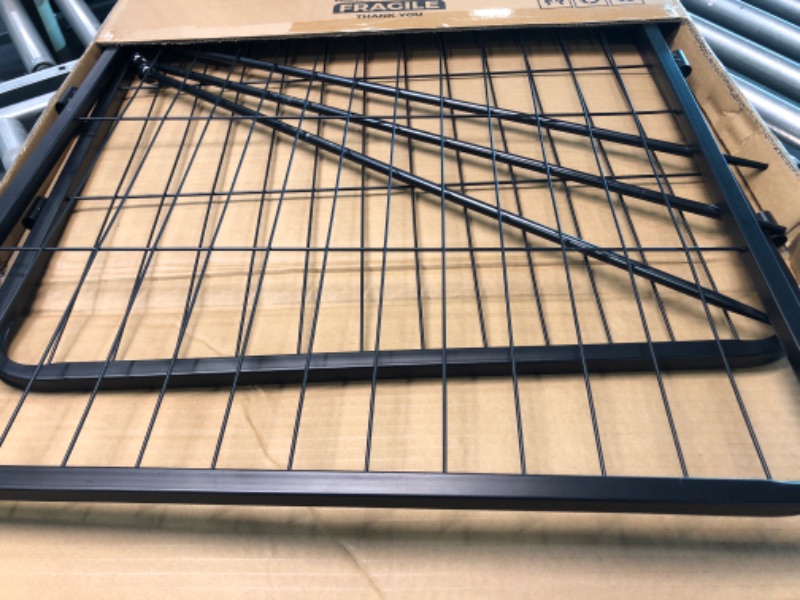 Photo 1 of FXW Dog Pen Panels, 2 Panels 24 Inch Height Dog Fence with 3 Rods Heavy-Duty Small Dog Playpen Pet Playpen RV Dog Fence Accessories for Camping, Yard, Patio, House Rollick Black 24"H 02 Panels