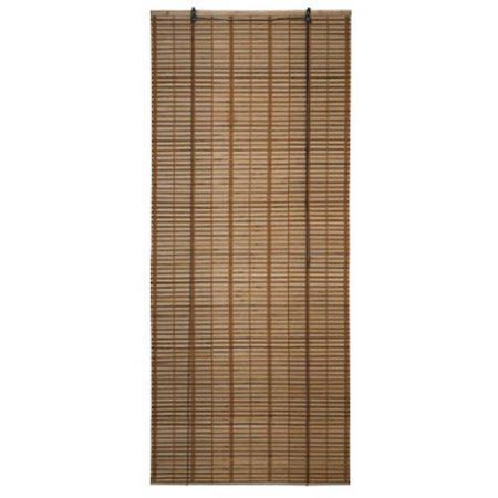 Photo 1 of  ALEKO BBL46X64BR Bamboo Midollino Wooden Roll-Up Blinds with Light-Filtering Sha
