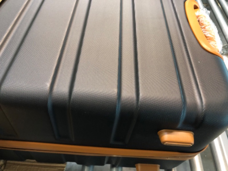 Photo 6 of Coolife Luggage 3 Piece Set Suitcase Spinner Hardshell Lightweight TSA Lock 4 Piece Set apricot black