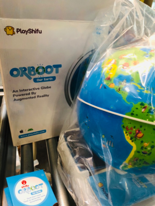 Photo 3 of Orboot by PlayShifu - Earth and World of Dinosaurs (app Based) Set of 2 Interactive AR Globes for STEM Learning at Home