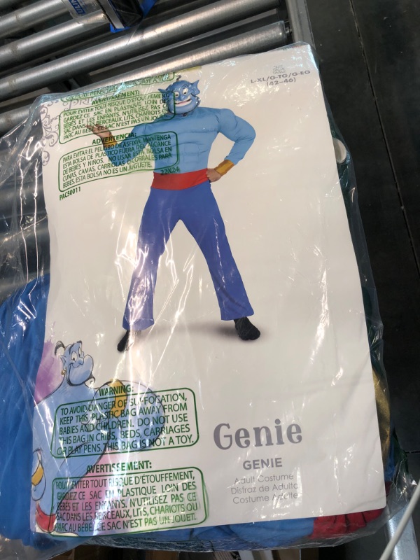Photo 1 of Men's Genie Muscle Chest Costume - Aladdin