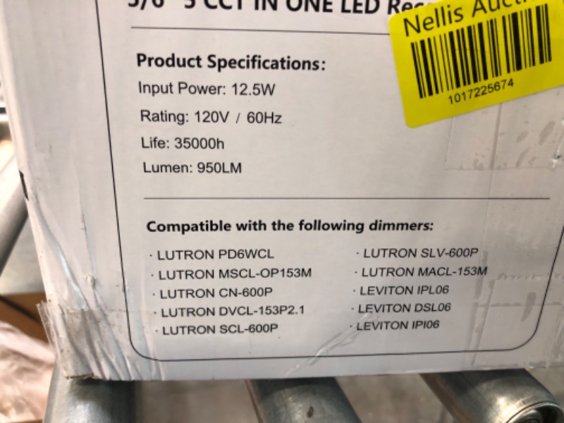 Photo 4 of Amico 5/6 inch 5CCT LED Recessed Lighting 20 Pack, Dimmable, IC & Damp Rated, 12.5W=100W, 950LM Can Lights with Baffle Trim, 2700K/3000K/4000K/5000K/6000K Selectable, Retrofit Installation - ETL & FCC
