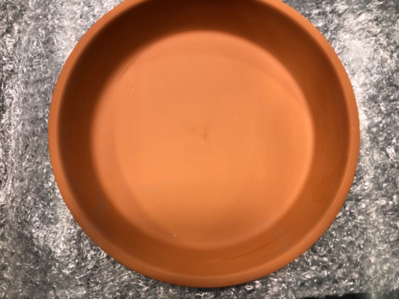 Photo 5 of 7 Inch Middle Terracotta Pot Plant Saucer - 12pcs Middle Round Plant Pot Saucers, Middle Clay Plant Tray Perfect for 6 Inch 6.5 Inch 7 Inch Flower Pot with Drainage Hole and Great for Indoor or Outdoor