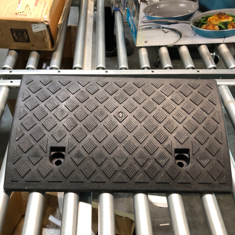 Photo 1 of Genubi Industry RAMP01 Curb Ramp Portable Lightweight Heavy Duty Plastic Threshold Ramp for Driveway, Loading Dock, Sidewalk, Car, Scooter, Bike, Motorcycle