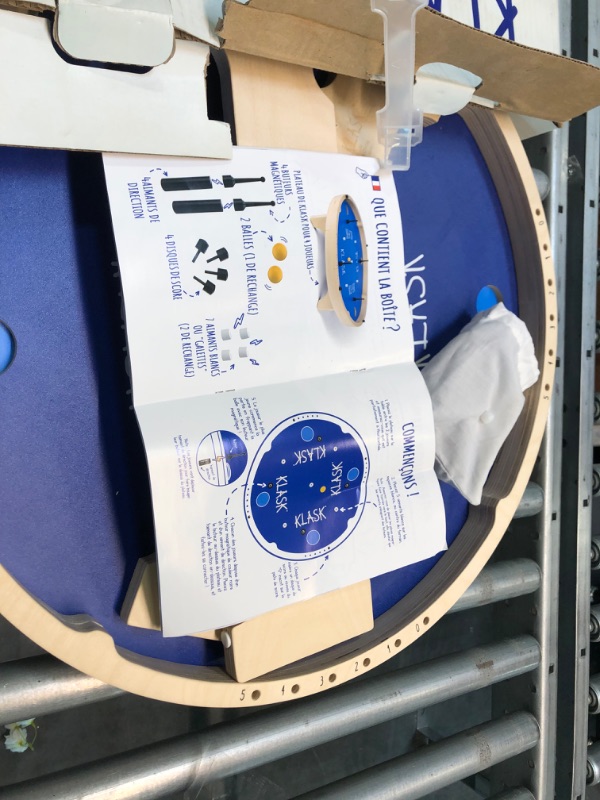 Photo 1 of KLASK 4: The 4 Player Magnetic Party Game of Skill - for Kids and Adults of All Ages That’s Half Foosball, Half Air Hockey