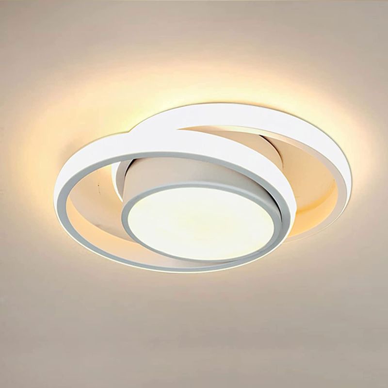 Photo 1 of CANEOE Modern Led Ceiling Lights, Small Led Close to Ceiling Light Fixture,32W Round LED Ceiling Lamp for Bedroom Hallway Aisle Corridor Light Lighting-WARM LIGHT
