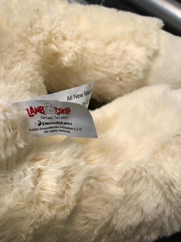 Photo 3 of Multipet's Officially Licensed Lamb Chop Jumbo White Plush Dog Toy, 24-Inch 24" Jumbo