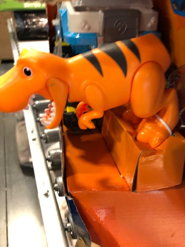 Photo 1 of Paw Patrol, Dino Rescue Dino Patroller Motorized Team Vehicle with Exclusive Chase and T. Rex Toy Figures Rex Transforming Vehicle