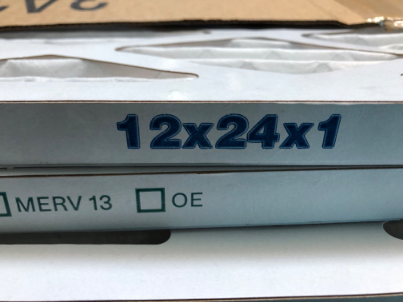 Photo 5 of Filterbuy 12x24x1 Air Filter MERV 8 Dust Defense (4-Pack), Pleated HVAC AC Furnace Air Filters Replacement (Actual Size: 11.38 x 23.38 x 0.75 Inches)