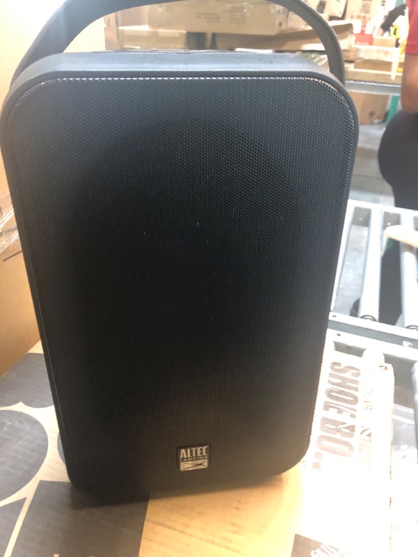 Photo 4 of Altec Lansing Shockwave Wireless Speaker 60W Bluetooth Speaker with a Long Lasting 6 Hour Battery, Multi LED Party Modes, Multiple bass Boost Modes, Party Sync (Renewed)