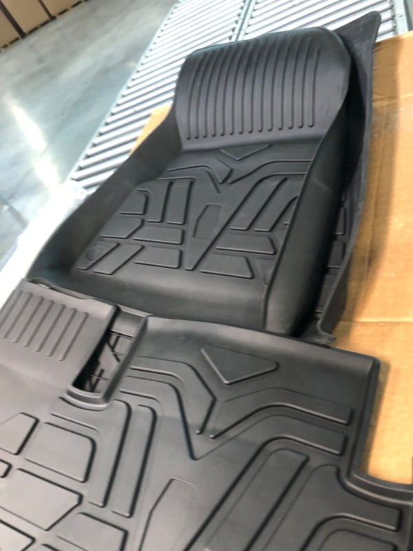 Photo 1 of Bomely Fit 2021 2022 2023 Tesla Model 3 Floor Mats Trunk Mats Frunk Mat Rear Storage Trunk Liner TPE Cargo Liners All Weather Tesla Model 3 Accessories (Set of 6 Mats 2021+)