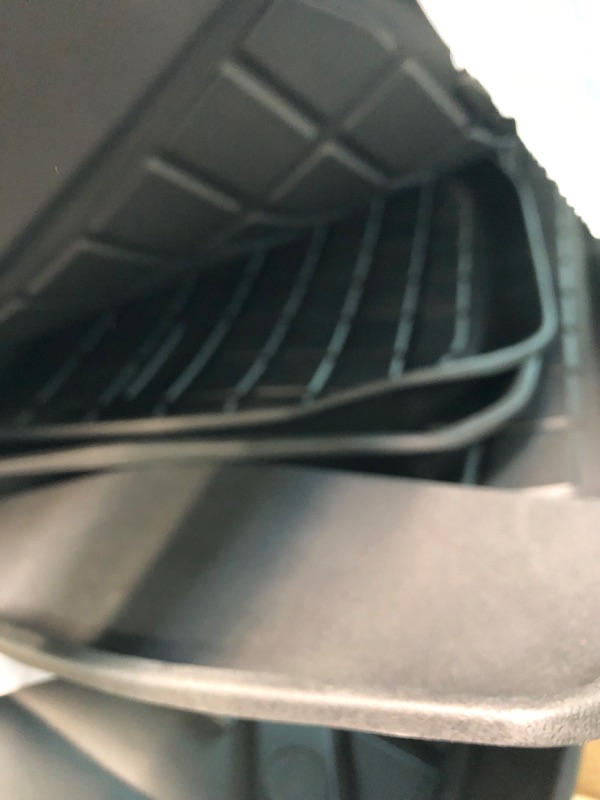 Photo 1 of Bomely Fit 2021 2022 2023 Tesla Model 3 Floor Mats Trunk Mats Frunk Mat Rear Storage Trunk Liner TPE Cargo Liners All Weather Tesla Model 3 Accessories (Set of 6 Mats 2021+)