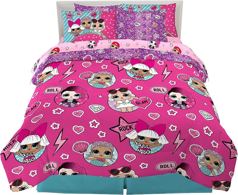 Photo 1 of Franco Kids Bedding Super Soft Comforter and Sheet Set with Sham, 5 Piece Twin Size, LOL Surprise