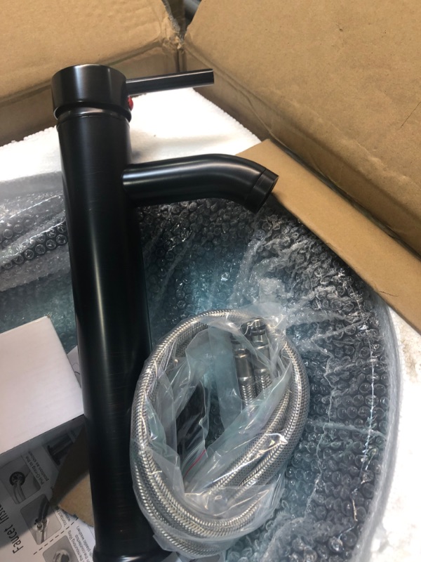 Photo 7 of Boat Shape Bathroom Artistic Glass Vessel Sink Free Oil Rubbed Bronze Faucet and Pop-up Drain,Blue
