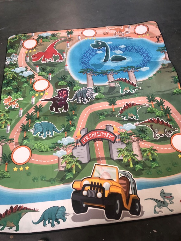 Photo 3 of @UNACA1S1A Dinosaur Kids Rugs for Playroom Thick Memory Foam Kids Play Rugs with Non-Slip Educational Area Rug for Boys and Girls, Dino 60 x 72 inches 60x72inch Dion