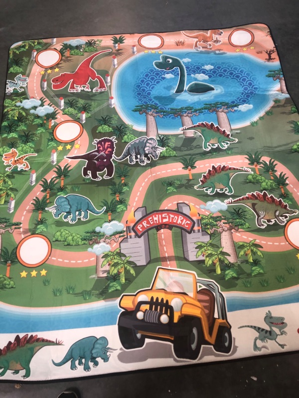 Photo 5 of @UNACA1S1A Dinosaur Kids Rugs for Playroom Thick Memory Foam Kids Play Rugs with Non-Slip Educational Area Rug for Boys and Girls, Dino 60 x 72 inches 60x72inch Dion