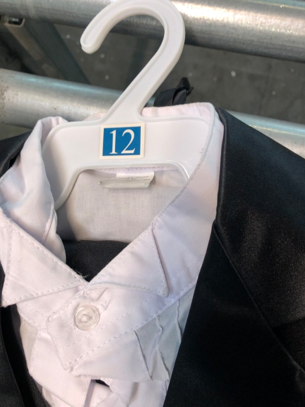 Photo 1 of Joey Couture Boy's Tuxedo Suit Set with Shirt and Bowtie 12 Black