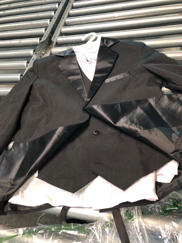 Photo 1 of Joey Couture Boy's Tuxedo Suit Set with Shirt and Bowtie 12 Black