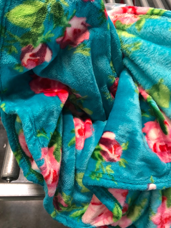 Photo 1 of Betsey Johnson | Fleece Collection | Blanket - Ultra Soft & Cozy Plush Fleece, Lightweight & Warm, Perfect for Bed or Couch, Queen, Bouquet Day Queen Bouquet Day
