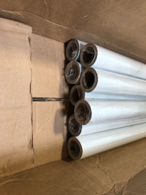 Photo 1 of Dekal (White Marble) Peel and Stick Contact Paper Wallpaper 23.5” x 118” for Countertops, Furniture, DIY Home Decoration Easy to Use 8Pack-White Marble