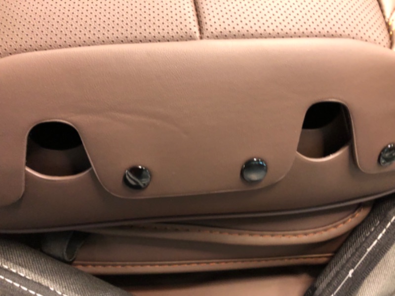 Photo 1 of Coverado Car Seat Covers 5 Pieces, Waterproof Nappa Leather Auto Seat Protectors Full Set, Universal Car Interiors Fit for Most Sedans SUV Pick-up Truck, Brown Brown FullSet