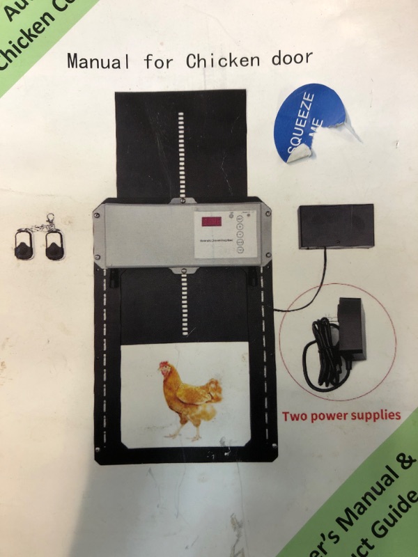 Photo 9 of  Automatic Chicken Coop Door for Hen House Light Sensing Timer Auto Switch
