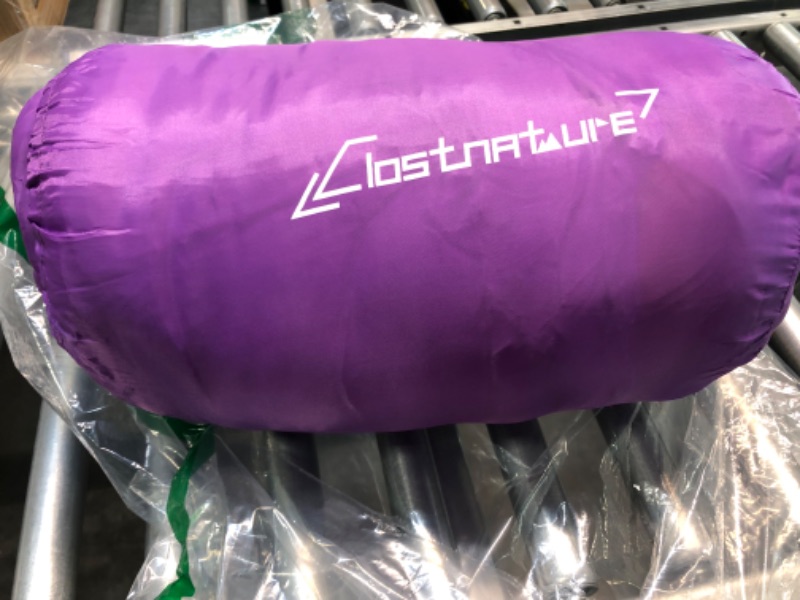 Photo 5 of Clostnature Sleeping Bag for Adults and Kids - Lightweight Camping Sleeping Bag for Girls, Boys, Youths, Ultralight Backpacking Sleeping Bag for Cold Weathe--COLORN PURPLE