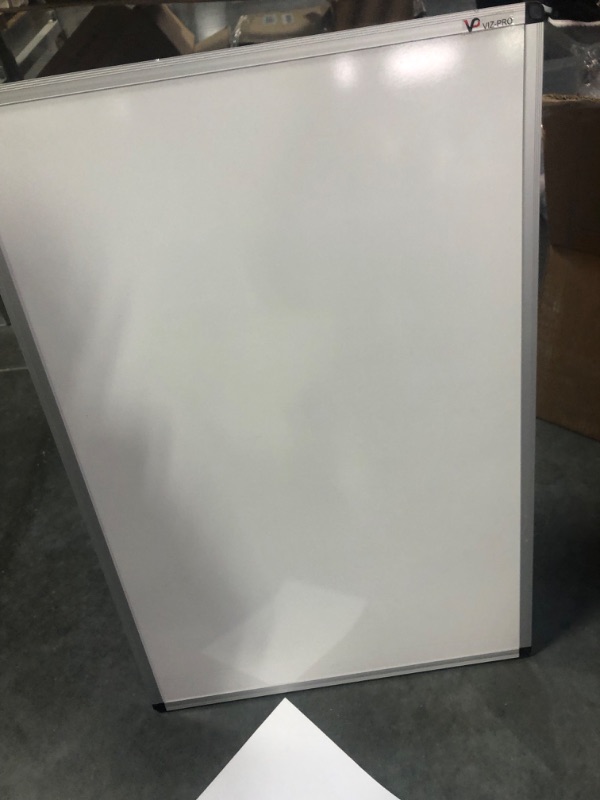Photo 4 of VIZ-PRO Whiteboard Easel, 36 x 24 Inches, Portable Dry Erase Board Height Adjustable for School Office and Home