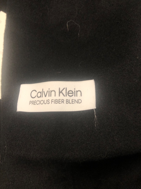 Photo 7 of Calvin Klein womens Classic Cashmere Wool Blend Coat 12 Black