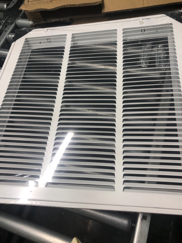 Photo 3 of Handua 18"W x 18"H [Duct Opening Size] Steel Return Air Filter Grille (HD Series) Removable Door | for 1-inch Filters, Vent Cover Grill, White, Outer Dimensions: 20 5/8"W X 20 5/8"H for 18x18 Opening Duct Opening Size: 18"x18"