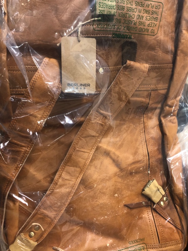 Photo 1 of Berliner Bags Vintage Leather Backpack Utrecht XL, Large Waterproof Bookbag for Men and Women - Brown