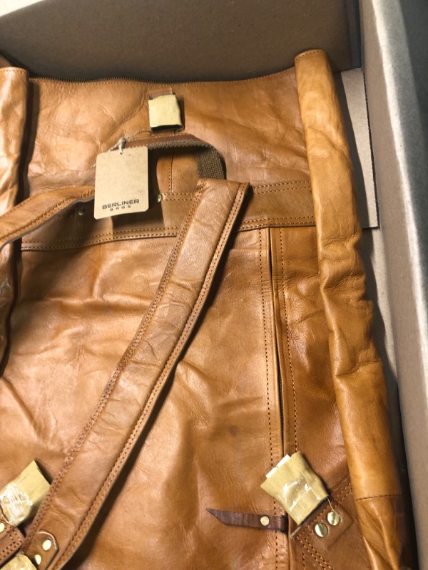 Photo 1 of Berliner Bags Vintage Leather Backpack Utrecht XL, Large Waterproof Bookbag for Men and Women - Brown