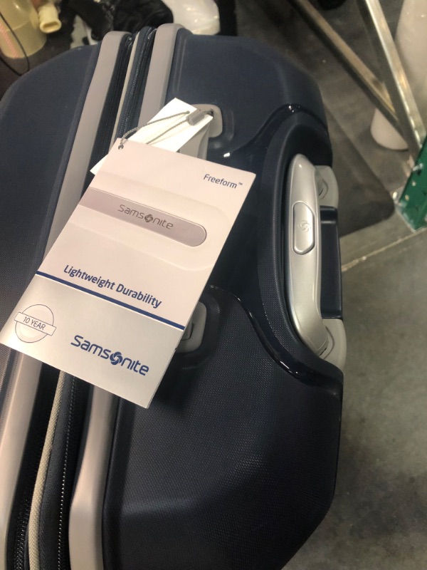 Photo 6 of Samsonite Freeform Hardside Expandable with Double Spinner Wheels, Checked-Medium 24-Inch, Navy Checked-Medium 24-Inch Navy