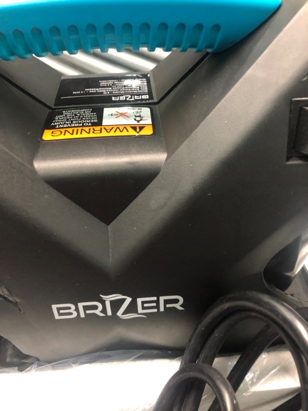 Photo 6 of BRIZER X100 - Compact Electric Pressure Washer 1600 PSI/1.6 GPM Power Washer with Spray Gun- 25ft High Pressure Hose and Reel – Light Weight and Portable