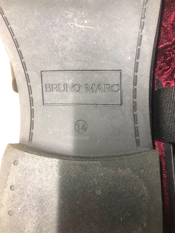 Photo 1 of Bruno Marc Men's Dress Tuxedo Shoe Slip-on Classic Patent Leather Loafers--COLOR-WINE SIZE--14M