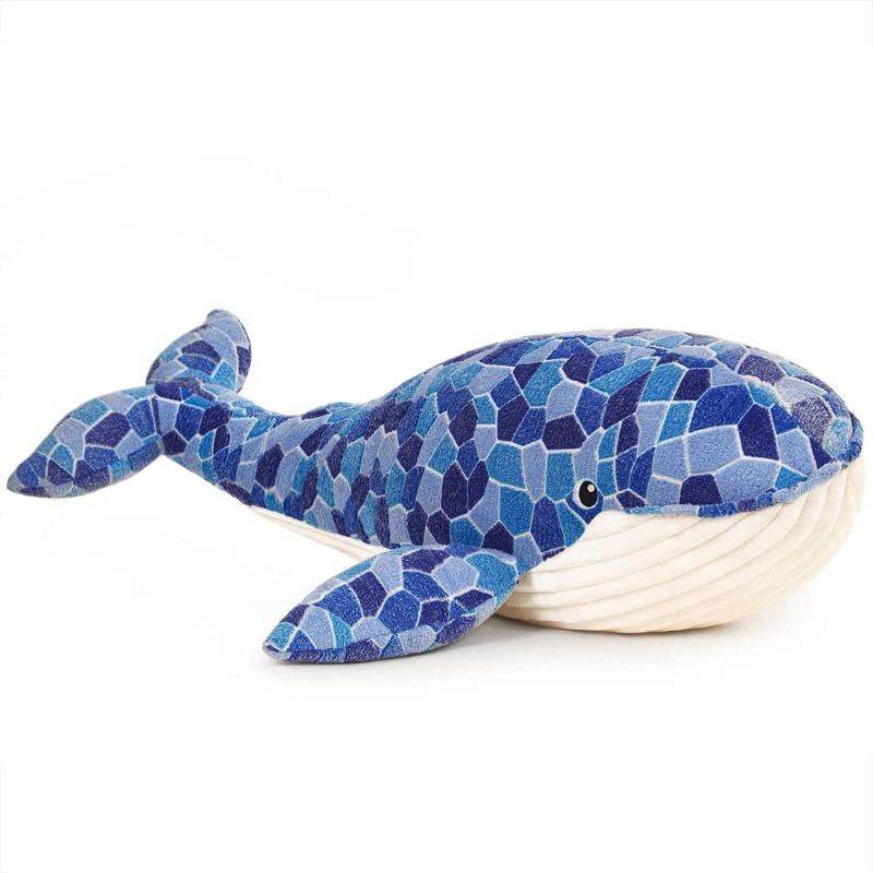 Photo 1 of 
N-A Soft Humpback Whale Plush Hugging Pillow, Large Blue Whale Stuffed Animals Plushie Shark Fish Gifts (50CM)