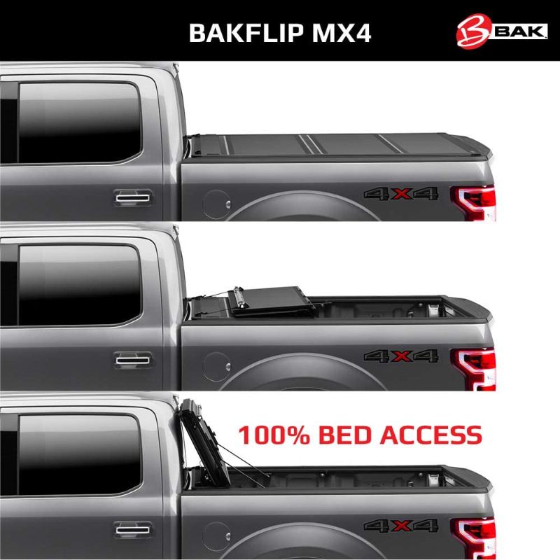 Photo 1 of BAK BAKFlip MX4 Hard Folding Truck Bed Tonneau Cover | 448324 | Fits 2022 - 2023 Ford Maverick 4.5FT