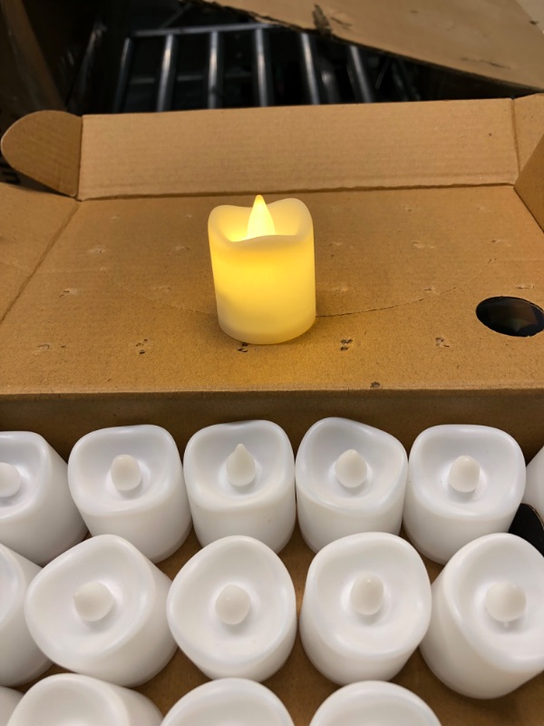 Photo 5 of 360 Pcs Flameless Tea Lights LED Candles Bulk Battery Operated Candles Small Fake Candles Electric Realistic Tealights with Warm White Light for Christmas Wedding Valentine's Day Gift