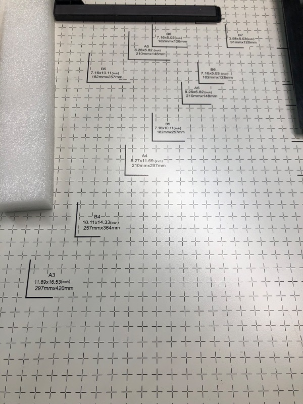 Photo 4 of Paper Cutter B3 Stack Paper Trimmer Guillotine 21” Cutting Length with Guard Rail Safety Blade Lock ZEQUAN, 10-Sheet Capacity, Commercial Grade Guillotine Paper Slicer Cutter for Office Home School 21Inch