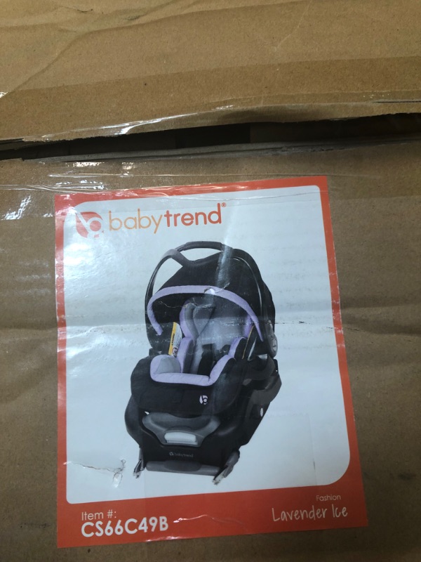 Photo 3 of Baby Trend Secure Snap Tech 35 Infant Car Seat, Lavender Ice 16.5x16.25x28.5 Inch (Pack of 1)
