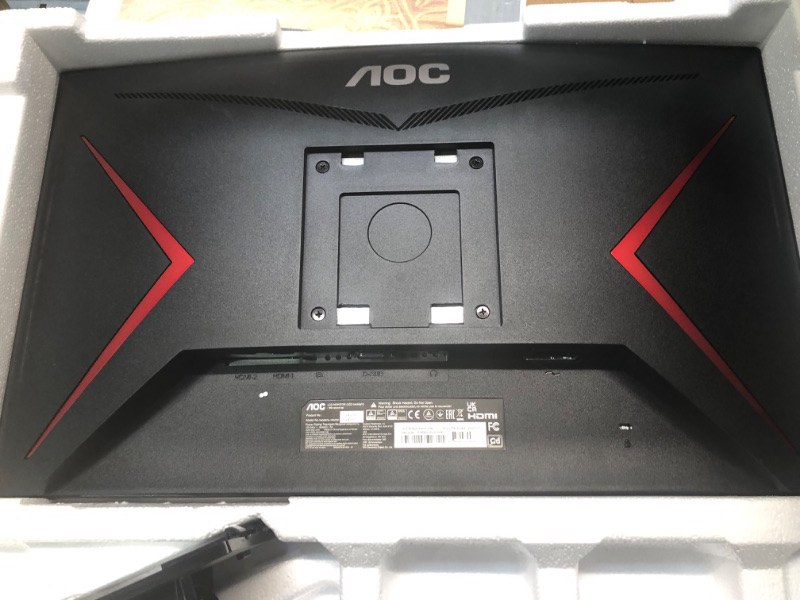 Photo 1 of AOC C24G1A 24" Curved Frameless Gaming Monitor, FHD 1920x1080, 1500R, VA, 1ms MPRT, 165Hz (144Hz supported), FreeSync Premium, Height adjustable Black 24 in FHD Curved 165Hz 1ms